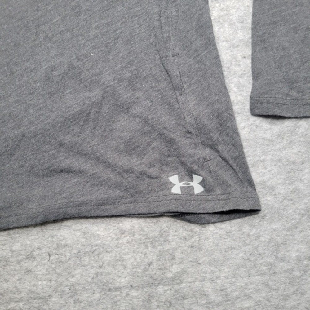New Under Armour Women Hoodie Small Grey‎ Pockets Pullover Loose Heatgear Thin - Picture 3 of 11